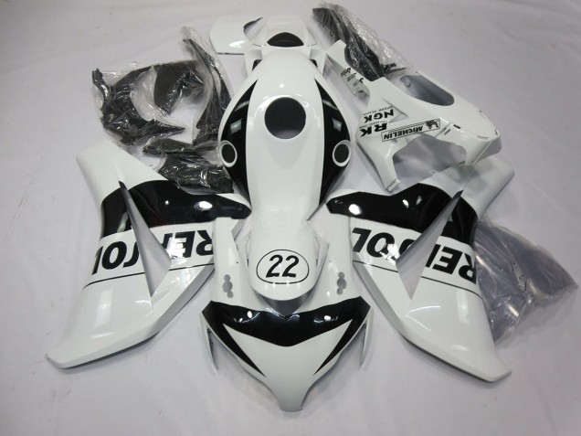 22 Repsol Blanc 2008-2011 Honda CBR1000RR Carénage Moto 22 Repsol Blanc 2008-2011 Honda CBR1000RR Carénage Moto