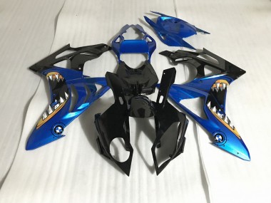 Alien Bleu & Blanc 2009-2014 BMW S1000RR Carénage Moto