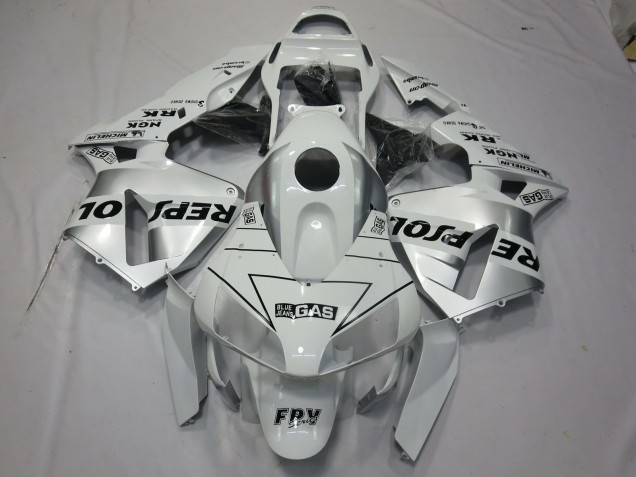 Argent Blanc Repsol 2003-2004 Honda CBR600RR Carénage Moto