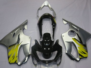 Argent Jaune & Noir 1999-2000 Honda CBR600 F4 Carénage Moto