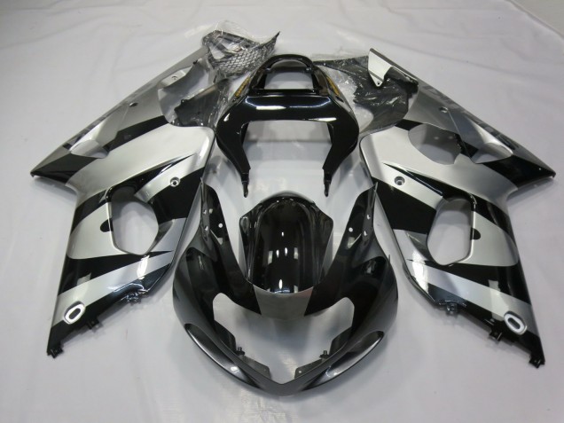 Argent & Noir 2000-2002 Suzuki GSXR 1000 Carénage Moto Argent & Noir 2000-2002 Suzuki GSXR 1000 Carénage Moto