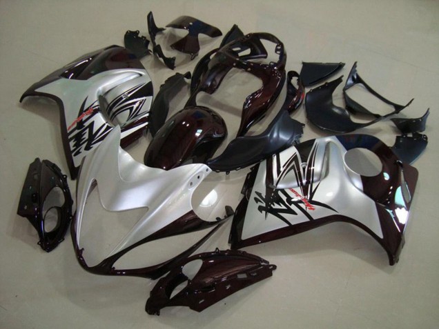 Argent Noir 2008-2020 Suzuki GSXR 1300 Carénage Moto Argent Noir 2008-2020 Suzuki GSXR 1300 Carénage Moto