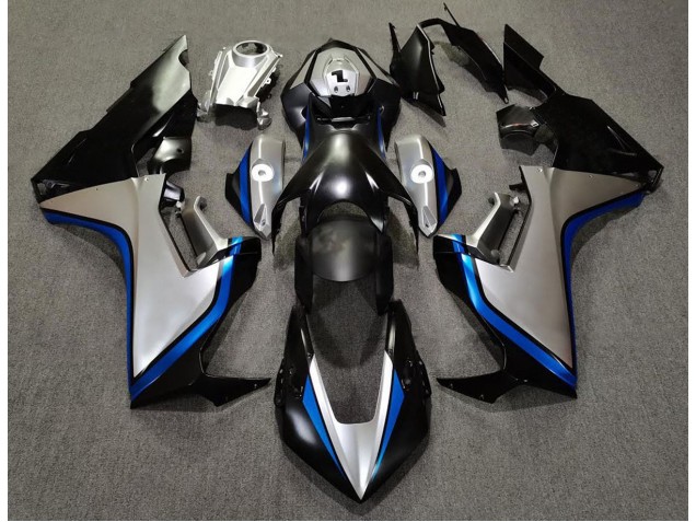 Argent & Noir & Bleu 2017-2023 Honda CBR1000RR Carénage Moto Argent & Noir & Bleu 2017-2023 Honda CBR1000RR Carénage Moto