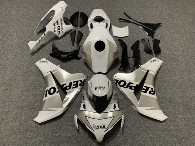 Argent Repsol 2008-2011 Honda CBR1000RR Carénage Moto Argent Repsol 2008-2011 Honda CBR1000RR Carénage Moto