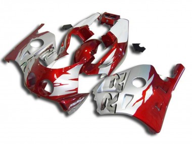 Argent Rouge & Blanc 1990-1998 Honda CBR250RR Carénage Moto