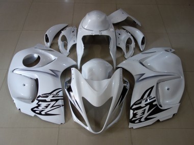 Blanc 2008-2020 Suzuki GSXR 1300 Carénage Moto