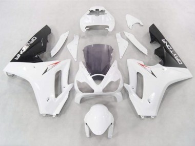 Blanc Avec Bas Noir 2006-2008 Triumph Daytona 675 Carénage Moto