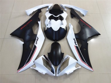 Blanc Avec Style Noir Personnalisé OEM 2008-2016 Yamaha R6 Carénage Moto