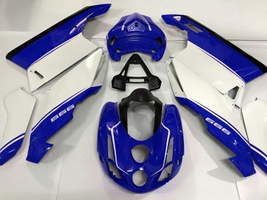 Blanc Bleu & Noir 2003-2004 Ducati 749 999 Carénage Moto