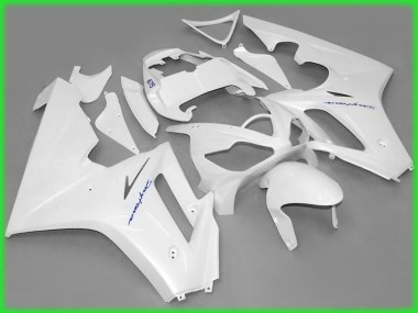 Blanc Brillant 2006-2008 Triumph Daytona 675 Carénage Moto