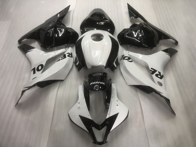 Blanc / Noir Repsol Uni 2009-2012 Honda CBR600RR Carénage Moto Blanc / Noir Repsol Uni 2009-2012 Honda CBR600RR Carénage Moto