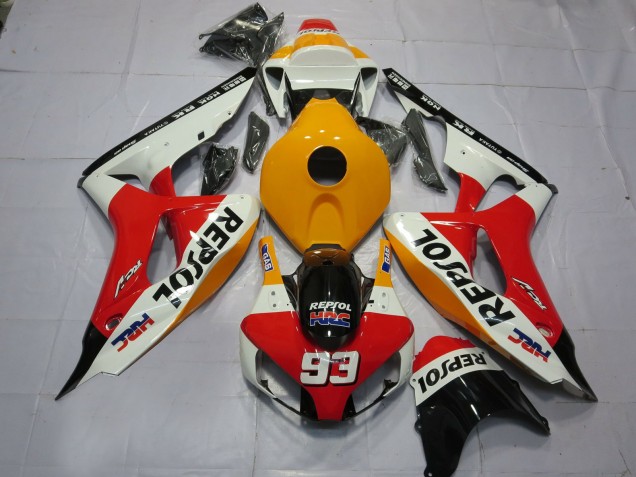 Blanc Orange Clair Repsol 2006-2007 Honda CBR1000RR Carénage Moto Blanc Orange Clair Repsol 2006-2007 Honda CBR1000RR Carénage Moto