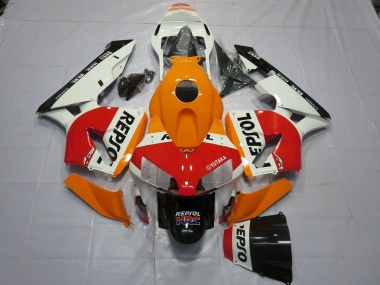 Blanc Orange Repsol 2003-2004 Honda CBR600RR Carénage Moto