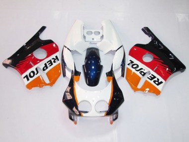 Blanc Repsol 1990-1998 Honda CBR250RR Carénage Moto