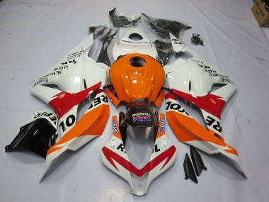 Blanc Repsol 2009-2012 Honda CBR600RR Carénage Moto