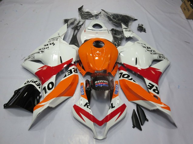 Blanc Repsol 2009-2012 Honda CBR600RR Carénage Moto Blanc Repsol 2009-2012 Honda CBR600RR Carénage Moto