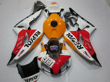 Blanc Repsol 93 2006-2007 Honda CBR1000RR Carénage Moto
