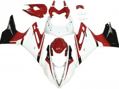 Blanc & Rouge 2013-2016 Triumph Daytona 675 Carénage Moto