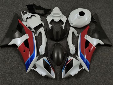 Blanc Rouge & Bleu 2008-2016 Yamaha R6 Carénage Moto