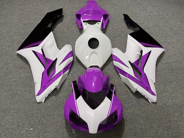 Blanc Violet & Noir Brillant 2004-2005 Honda CBR1000RR Carénage Moto
