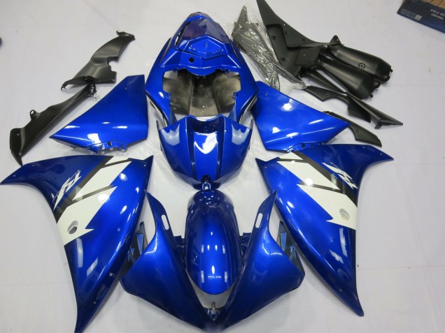 Bleu & Blanc 2012-2014 Yamaha R1 Carénage Moto Bleu & Blanc 2012-2014 Yamaha R1 Carénage Moto