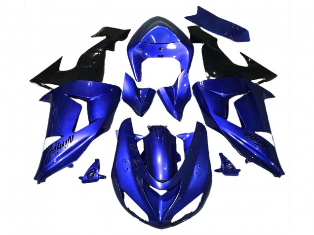 Bleu Brillant 2006-2007 Kawasaki ZX10R Carénage Moto Bleu Brillant 2006-2007 Kawasaki ZX10R Carénage Moto