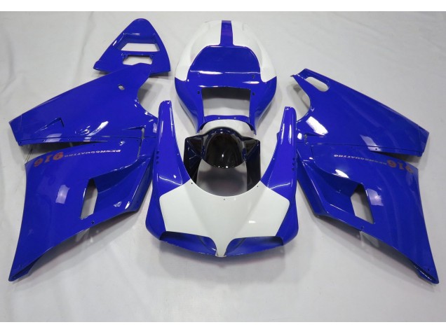Bleu Brillant & Blanc 1993-2005 Ducati 996 748 916 998 Carénage Moto Bleu Brillant & Blanc 1993-2005 Ducati 996 748 916 998 Carénage Moto