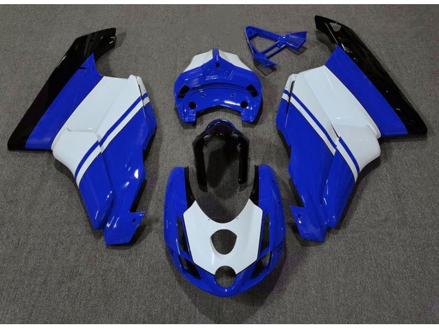Bleu Brillant & Blanc 2003-2004 Ducati 749 999 Carénage Moto Bleu Brillant & Blanc 2003-2004 Ducati 749 999 Carénage Moto