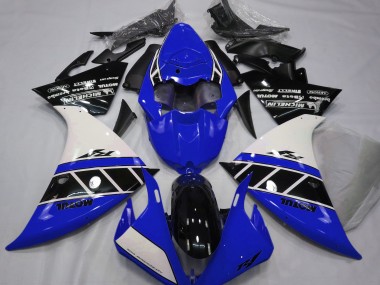 Bleu Brillant Blanc & Noir 2012-2014 Yamaha R1 Carénage Moto