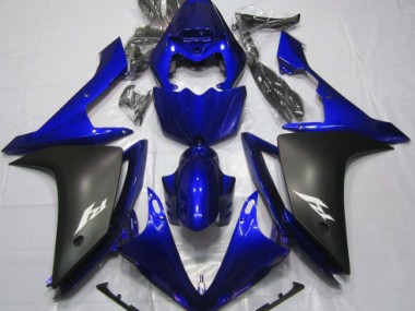 Bleu Brillant & Noir 2007-2008 Yamaha R1 Carénage Moto