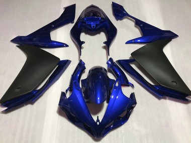 Bleu Brillant & Noir 2007-2008 Yamaha R1 Carénage Moto