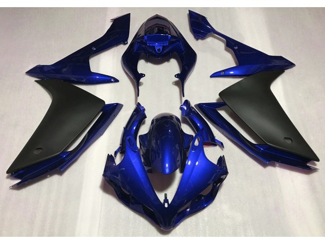 Bleu Brillant & Noir 2007-2008 Yamaha R1 Carénage Moto Bleu Brillant & Noir 2007-2008 Yamaha R1 Carénage Moto