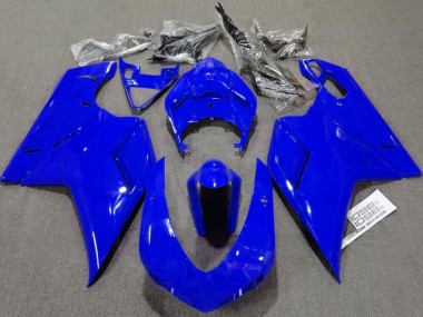 Bleu Brillant Uni 2007-2014 Ducati 848 1098 1198 Carénage Moto