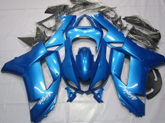 Bleu Clair 2007-2008 Kawasaki ZX6R Carénage Moto