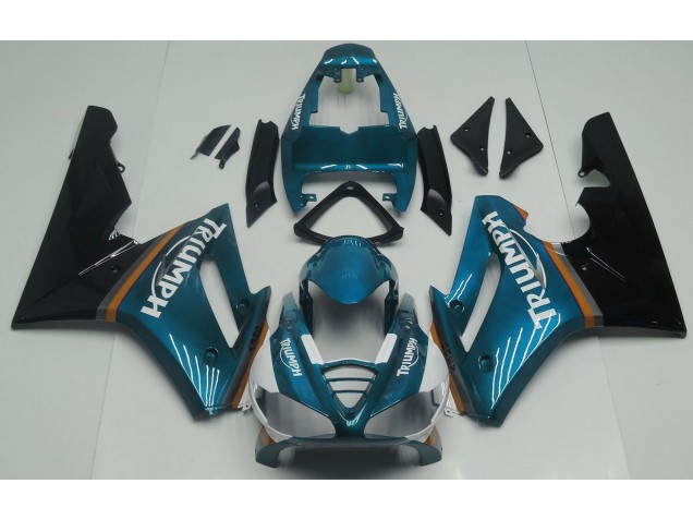 Bleu Clair Brillant 2009-2012 Triumph Daytona 675 Carénage Moto Bleu Clair Brillant 2009-2012 Triumph Daytona 675 Carénage Moto