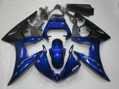Bleu Foncé Brillant 2005 Yamaha R6 Carénage Moto