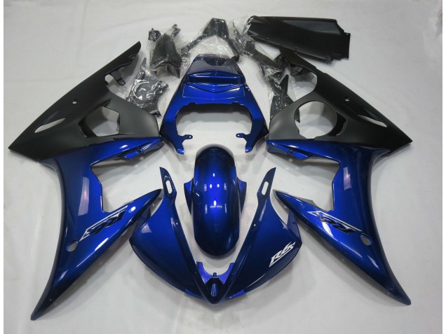 Bleu Foncé Brillant 2005 Yamaha R6 Carénage Moto Bleu Foncé Brillant 2005 Yamaha R6 Carénage Moto