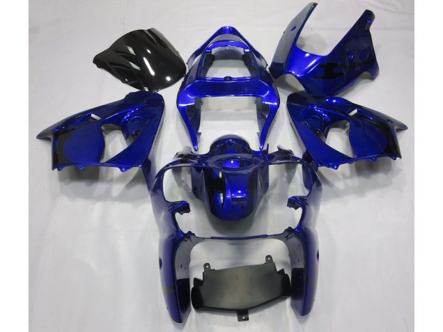 Bleu Métallisé 2000-2002 Kawasaki ZX6R Carénage Moto Bleu Métallisé 2000-2002 Kawasaki ZX6R Carénage Moto