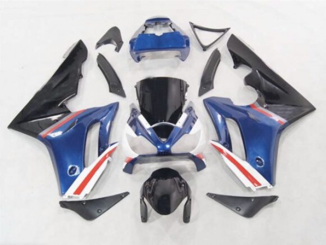 Bleu / Rouge & Blanc 2006-2008 Triumph Daytona 675 Carénage Moto Bleu / Rouge & Blanc 2006-2008 Triumph Daytona 675 Carénage Moto