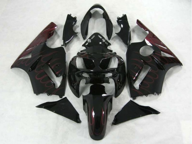 Bourgogne Flamme 2002-2005 Kawasaki ZX12R Carénage Moto Bourgogne Flamme 2002-2005 Kawasaki ZX12R Carénage Moto