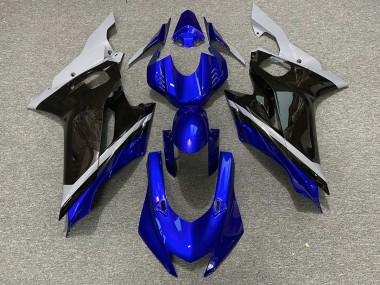 Ciment Noir & Bleu 2017-2021 Yamaha R6 Carénage Moto