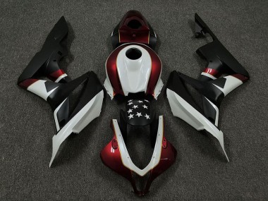 Course Rouge & Noir 2009-2012 Honda CBR600RR Carénage Moto