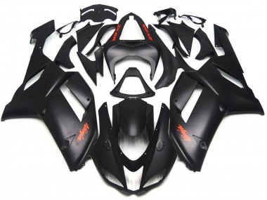 Décalcomanies Rouge Noir Mat 2007-2008 Kawasaki ZX6R Carénage Moto