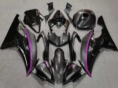 Fibre De Carbone & Rose 2008-2016 Yamaha R6 Carénage Moto