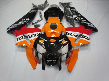 Fond Noir Repsol 2005-2006 Honda CBR600RR Carénage Moto