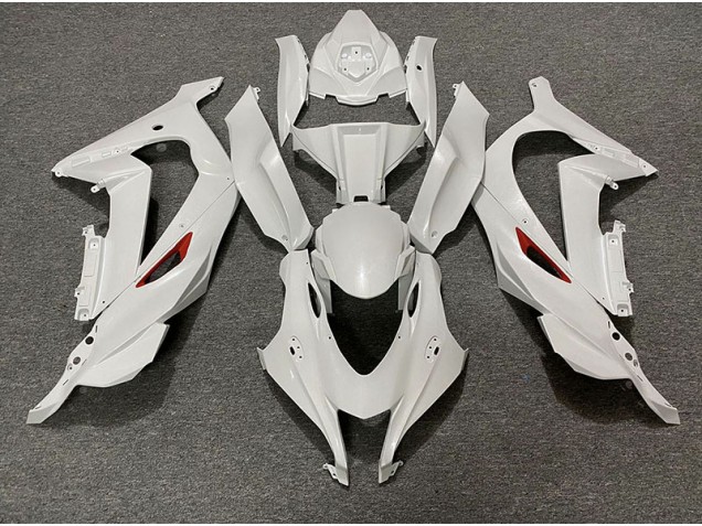 Garniture Rouge Blanc Perle 2016-2019 Kawasaki ZX10R Carénage Moto Garniture Rouge Blanc Perle 2016-2019 Kawasaki ZX10R Carénage Moto
