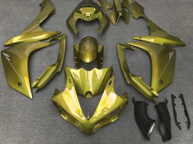 Jaune Brillant 2007-2008 Yamaha R1 Carénage Moto