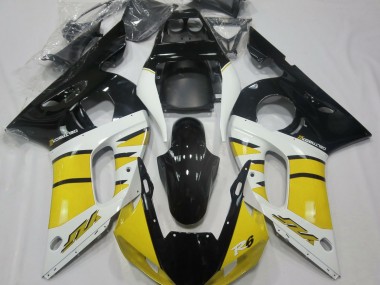 Jaune Brillant & Noir 1998-2002 Yamaha R6 Carénage Moto