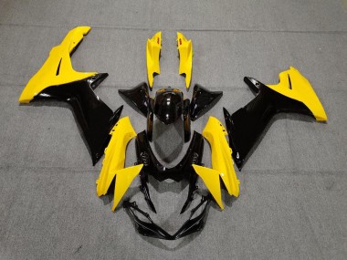 Jaune Brillant & Noir 2011-2024 Suzuki GSXR 600-750 Carénage Moto