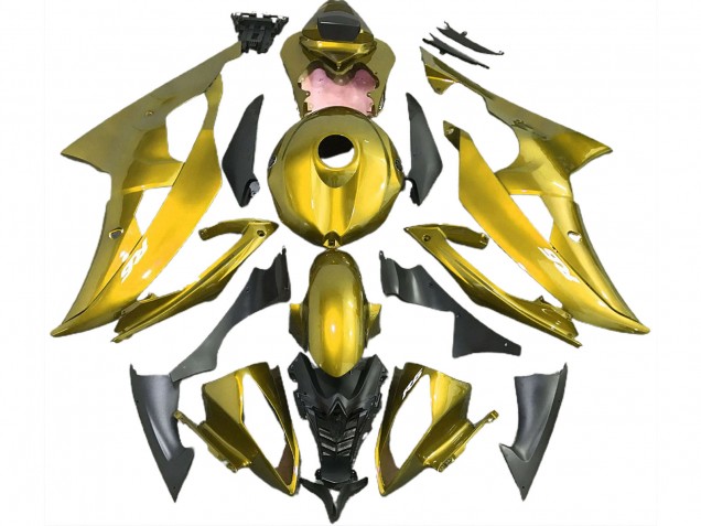 Jaune Foncé 2008-2016 Yamaha R6 Carénage Moto Jaune Foncé 2008-2016 Yamaha R6 Carénage Moto